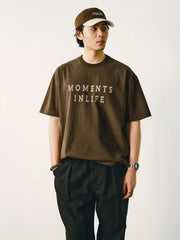 人生のワンフレームプリントTシャツ