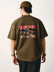 人生のワンフレームプリントTシャツ