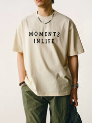 人生のワンフレームプリントTシャツ