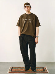 人生のワンフレームプリントTシャツ