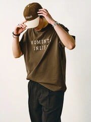 人生のワンフレームプリントTシャツ