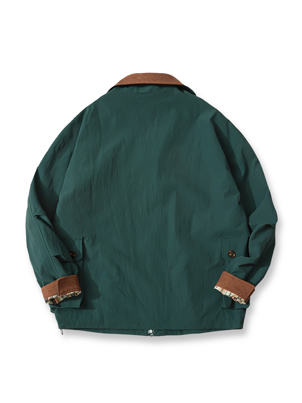 製品画像:
クラシックなイギリスのカントリースポーツスタイルを反映した多ポケットハンティングジャケット。防水素材とコーデュロイ襟で実用性抜群。
詳細画像:
チェック柄裏地と防水機能付き、多ポケットデザインのハンティングジャケット。レトロなイギリス風スタイル、アウトドアにも最適。