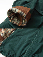 製品画像:
クラシックなイギリスのカントリースポーツスタイルを反映した多ポケットハンティングジャケット。防水素材とコーデュロイ襟で実用性抜群。
詳細画像:
チェック柄裏地と防水機能付き、多ポケットデザインのハンティングジャケット。レトロなイギリス風スタイル、アウトドアにも最適。