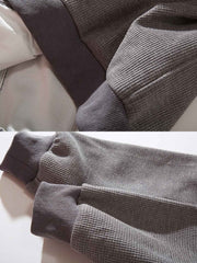 4色展開 ワッフル織りカーディガンセーター