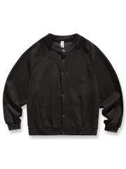 4色展開のワッフル織りカーディガンセーター全体図