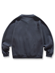 4色展開のワッフル織りカーディガンセーター全体図