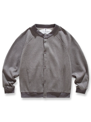 4色展開のワッフル織りカーディガンセーター全体図