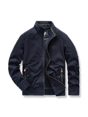 コットン スタンドカラー ジャケット