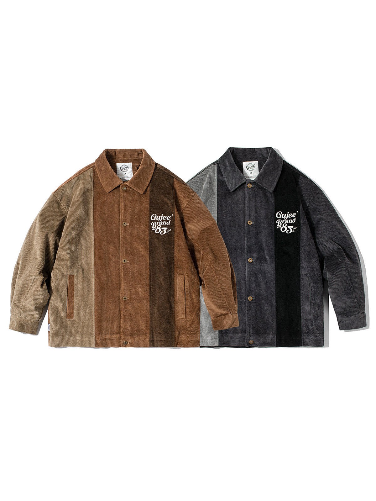 製品画像
パッチワークコーデュロイ襟付きジャケット、グラデーションカラーのパッチワークと胸元の刺繍ディテール、両サイドのポケットで実用性が増し、厚手の内側で秋冬に最適な暖かさを提供するジャケット
詳細画像
グラデーションパッチワークと刺繍ディテール、襟付きデザインで寒風を防ぐ、厚手の素材を使用した内側、冬の必需アイテムとして最適なデザイン