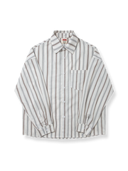 バーティカル ストライプ柄シャツ