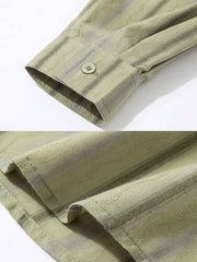 バーティカル ストライプ柄シャツ