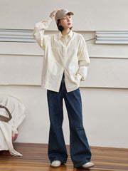 レトロハイウエストストレートデニム