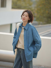 配色ラグランスリーブスリム長袖Tシャツ