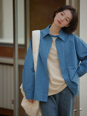 配色ラグランスリーブスリム長袖Tシャツ