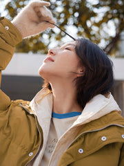 配色ラグランスリーブスリム長袖Tシャツ