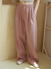 ハイウエストワイドレッグロングパンツ