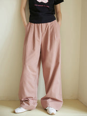 ハイウエストワイドレッグロングパンツ