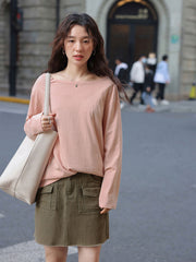 ヴィンテージブラウンデニムミニスカート