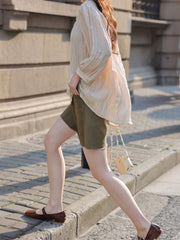 ヴィンテージブラウンデニムミニスカート