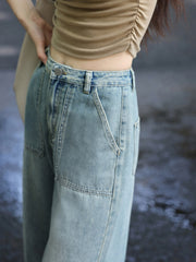 レトロハイウエストワイドデニム