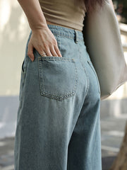 レトロハイウエストワイドデニム