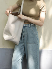 レトロハイウエストワイドデニム