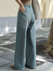 レトロハイウエストワイドデニム