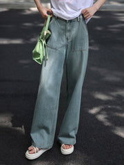 レトロハイウエストワイドデニム