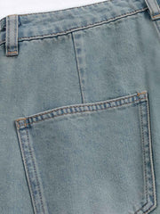 レトロハイウエストワイドデニム