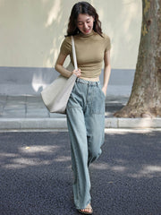 レトロハイウエストワイドデニム