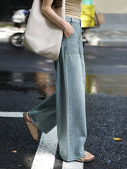 レトロハイウエストワイドデニム