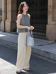 ワイドシルエット通勤カジュアルパンツ