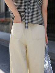 ワイドシルエット通勤カジュアルパンツ