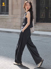 ワイドシルエット通勤カジュアルパンツ