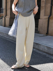 ワイドシルエット通勤カジュアルパンツ