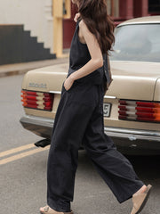 ワイドシルエット通勤カジュアルパンツ