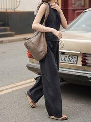 ワイドシルエット通勤カジュアルパンツ