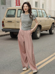 ワイドシルエット通勤カジュアルパンツ