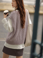 ヴィンテージハイウエストPUレザーミニスカート