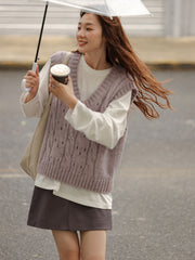 ヴィンテージハイウエストPUレザーミニスカート