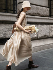 ヌードピンクキャミソールドレス