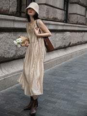 ヌードピンクキャミソールドレス