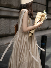 ヌードピンクキャミソールドレス