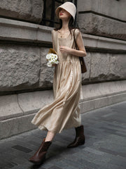 ヌードピンクキャミソールドレス