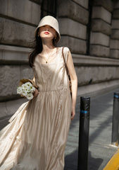 ヌードピンクキャミソールドレス