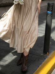 ヌードピンクキャミソールドレス