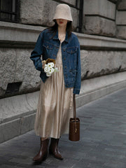 ヌードピンクキャミソールドレス