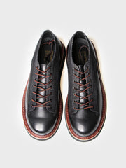 パッチワーク 牛革レザーハンドメイドシューズ