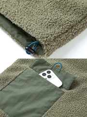 フリースハーフボタンスウェット