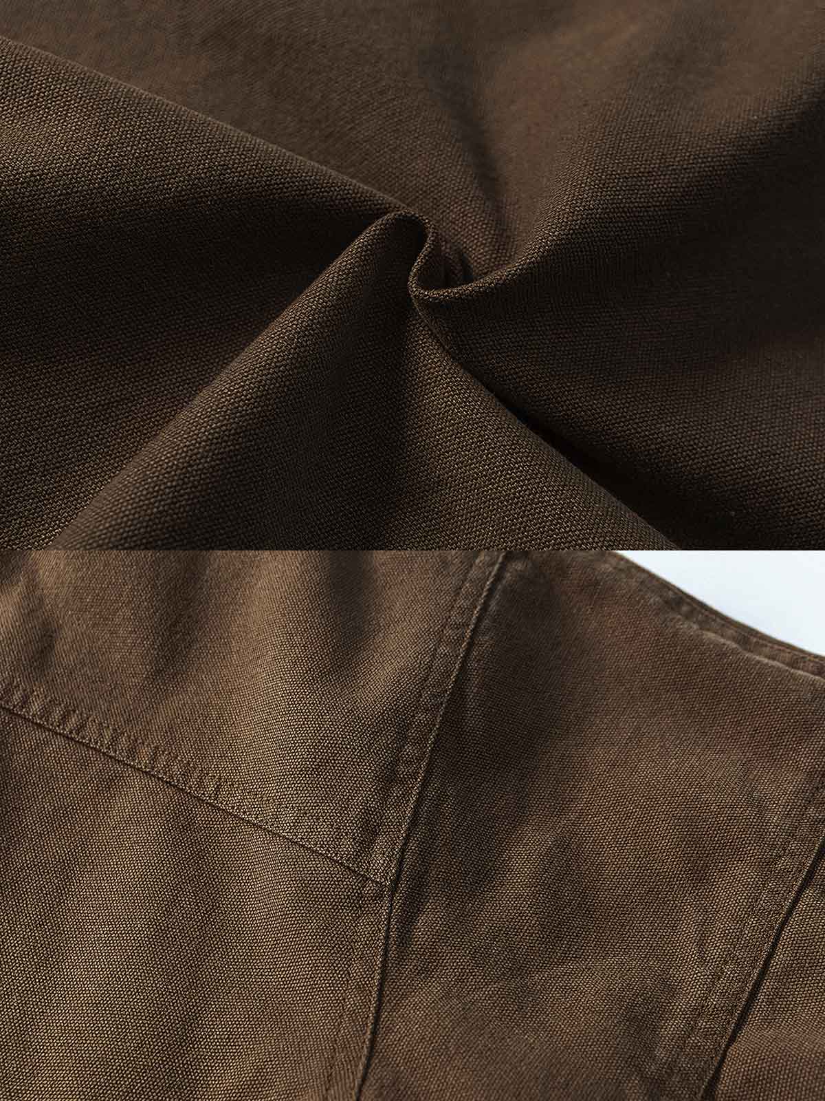 製品画像
"改良型 M51 スタンドカラー ワーク 中綿ジャケット、1950年代の米軍冬季制服を基にした現代的な改良型、ヴィンテージ感のある水洗い処理と自然な色あせ、加厚設計で防寒性と耐久性を強化"
詳細画像
"M51スタイルの改良型ワークジャケット、精緻な水洗い処理でヴィンテージ感のある外観、スタンドカラーで防寒性を高め、加厚設計とゆったりシルエットで快適な着心地を提供、大きなポケットとシンプルなボタンが特徴"